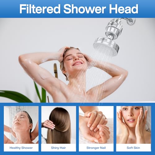 Luxury Filtered Shower Head Set 20+3 Stage Shower Filter for Hard Water