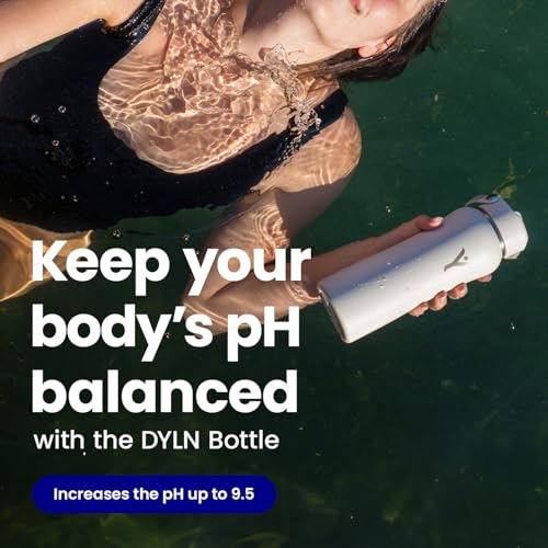 DYLN Hydrogen Water Bottle 40 oz Black Stainless Steel Alkaline Water