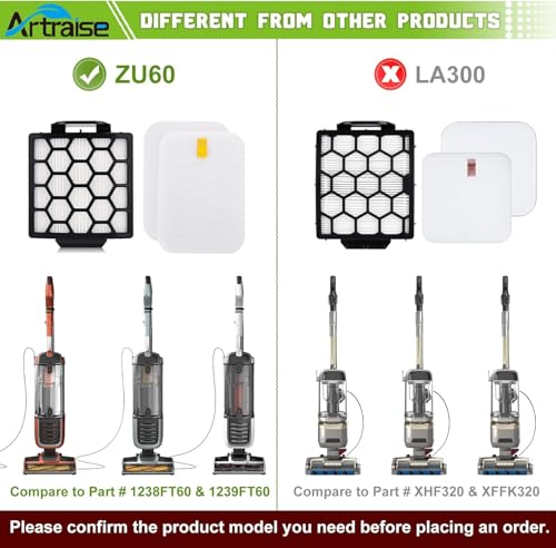 6 Pack Filter Replacement for Shark ZU102 ZU100 Navigator Rotator Vacuum (9 Count)