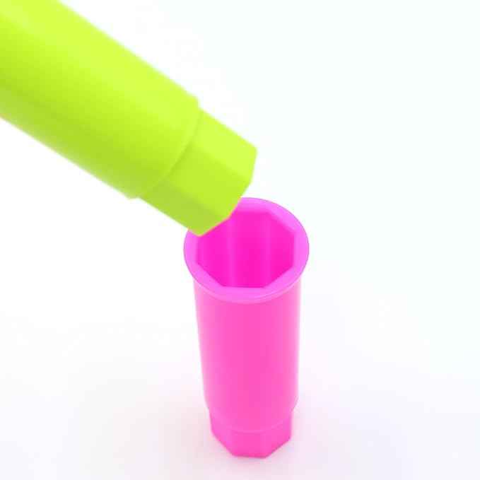 NACOCO Pet Standing Water Dispenser - Cat Dog Standing Detachable Pole Automatically Feeding Water Height Adjustable(Green/Red/Yellow Adjustable Rods, Green Water Tap)