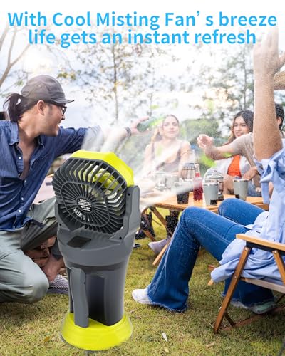 Portable Misting Fan with RGB Ambient Light