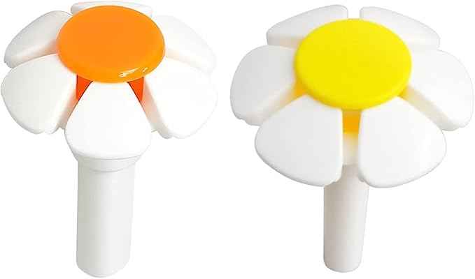 4 Pcs Pet Water Fountain Nozzle Replacement Yellow Flower for Head Cat Fountains for Cat Fountain Automatic Drinking Water Dispenser pet Water Fountain Attachment for Cats, Dogs, Multiple Pets