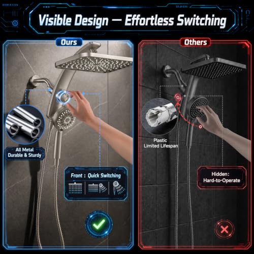 12" Rain Shower Head with Handheld