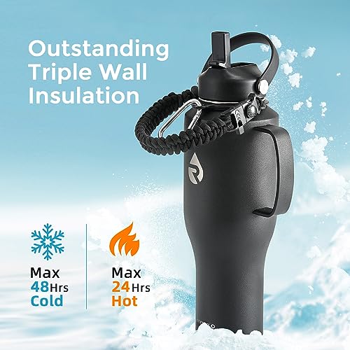 40 oz Insulated Water Bottle with Handle