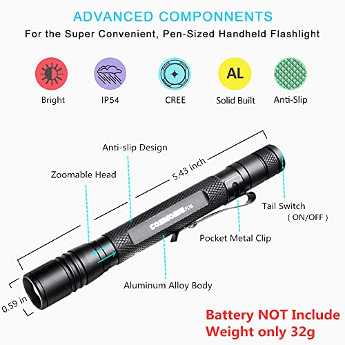 UV Flashlight 395nm Zoomable Black Light Lamp Ultraviolet Lights
