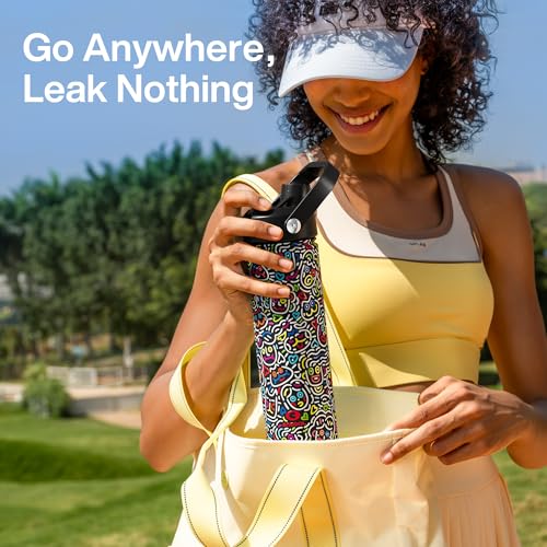 Insulated Water Bottle with Straw Stainless Steel Water Bottle