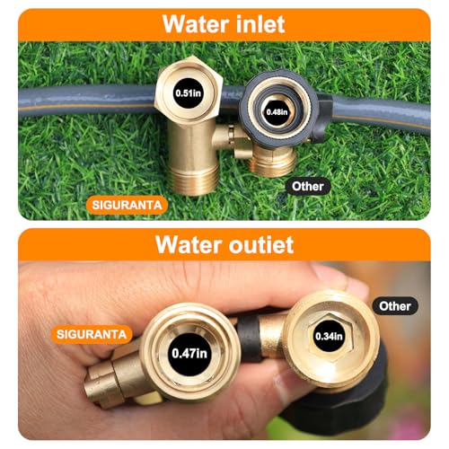 Garden Hose Angle Valve 45 Degree Brass Extender Solid 3 (4 Count)