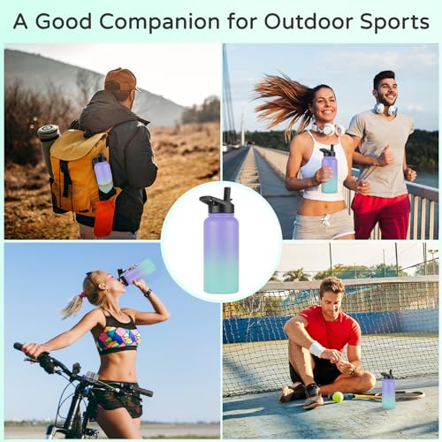 40 oz Insulated Water Bottle Bulk (4 Count)