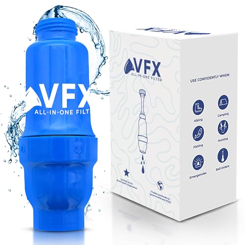 VFX All-in-One Portable Water Filter, Gravity System for Camping & Hiking