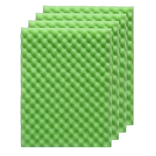4 Pack Aquarium Filter Media Bio Sponge Pad 16 x 12 x 1 inch (4 Count)