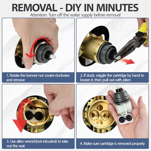RP46463 Cartridge Replacement for Delta 17 Sereis Tub and Shower Dual Function Handle