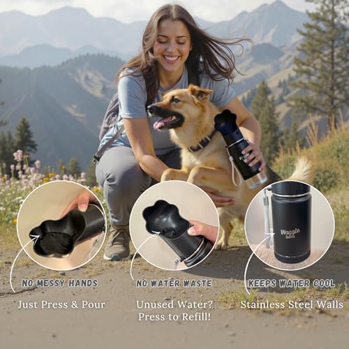Stainless Steel Dog Travel Water Bottle (4 Fl Oz)