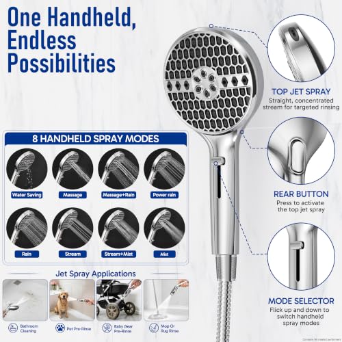Filtered Shower Head with Handheld