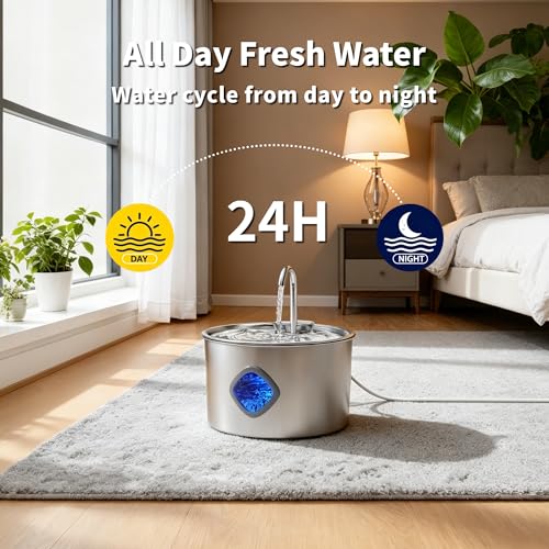 Cat Water Fountain Stainless Steel