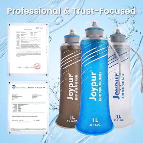 Collapsible Water Filter Bottle with 0.01 Micron Filtration