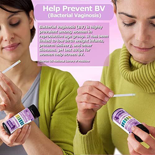 Vaginal pH Balance Test Strips. Personal Wellness Kit for Women. Supports Feminine Hygiene (100 Count)