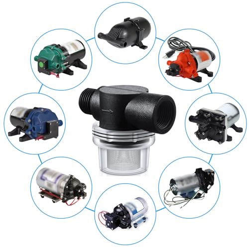 3 Pcs Water Pump Strainer Filter Set Include Twist on Pipe Filter and Extra 50 Mesh Stainless Steel Screen (3 Count)