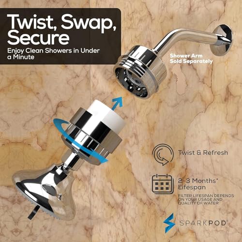 Replacement Shower Filter for Filtered Showerhead