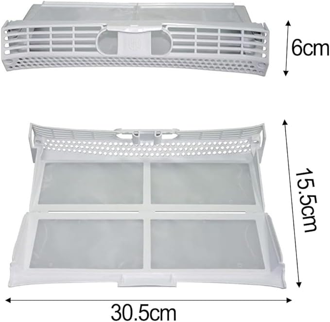 01000435 Dryer Lint Filter Fit For BOSCH Tumble/Condenser/Heat Pump Dryer And Washing Machine, Fit For Siemens, Fit For Neff, fit For Constructa E.g, Reolace#652184 00652184 01000435(2pcs) - AquaVibe
