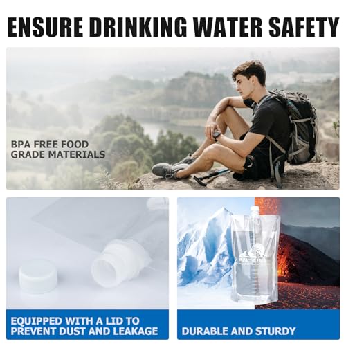 64oz Collapsible Water Bottles (6 Count)