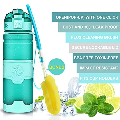 14 oz Tritan Copolyester Water Bottle with Food Grade Silicone Lid