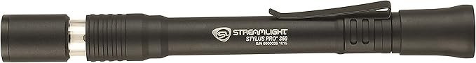 Streamlight 66218 Stylus Pro 64-Lumen 360 Penlight/Lantern Combo Flashlight with 2 AAA Alkaline Batteries, Black