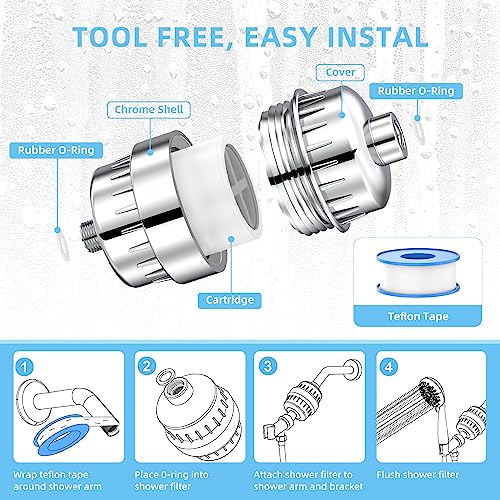 Shower Head Filter for Hard Water