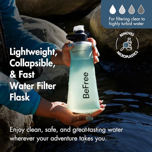 BeFree AC 2 Stage Filter Collapsible Travel Water Bottle 1L