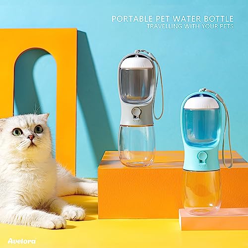 Dog Water Bottle with Food Container
