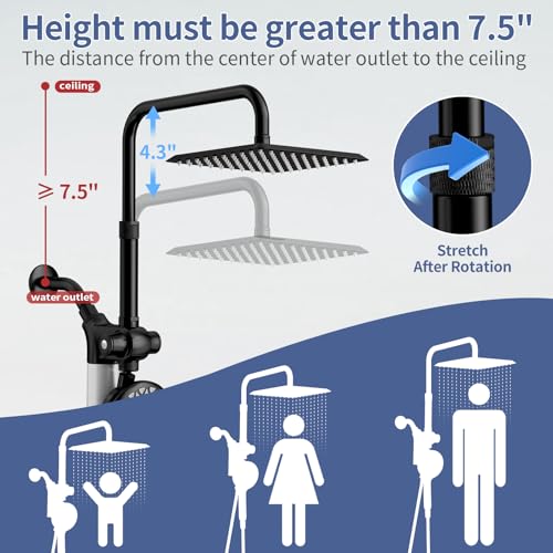 Filtered Rain Shower Head with Handheld Spray Combo