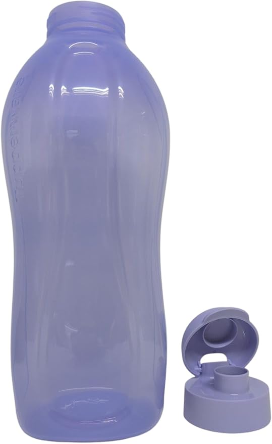 Tupperware to Go Eco Easy 2 Litre Water Bottle with Clip Closure Flip Top 2000 ml (Lilac Blue)