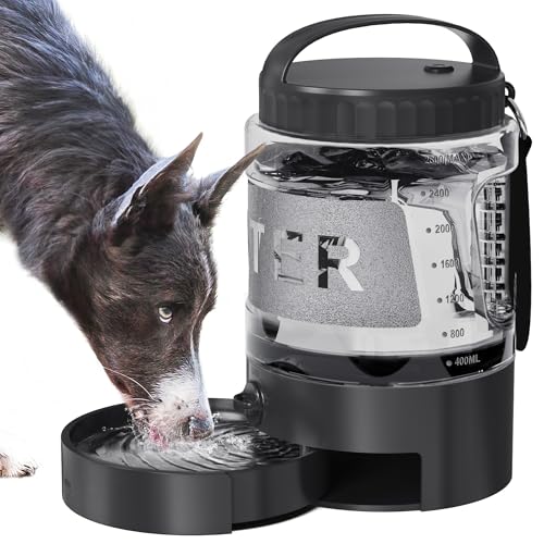 Dog Water Bottle Bowl Dispenser (95 Fl Oz)