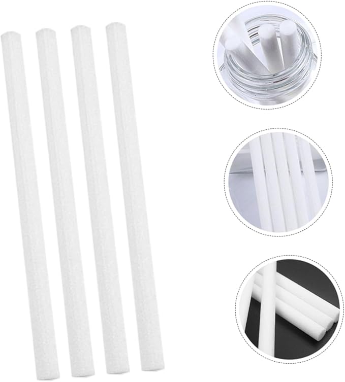 50pcs Diffuser Replacement Sticks Absorbent Humidifier Wands for Essential Oils and Car Diffusers Volatile Sticks for Optimal Scent Dispersal - AquaVibe