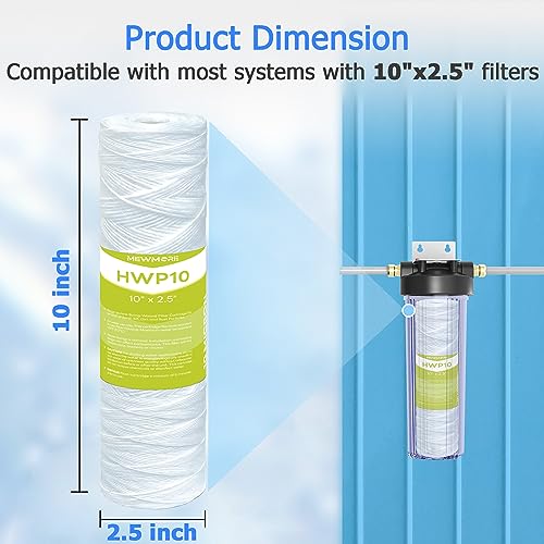 10 Micron Whole House Water Filter Cartridge (6 Count)