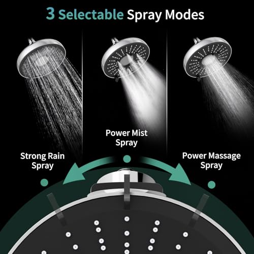 High Pressure Filtered Shower Head with Filters