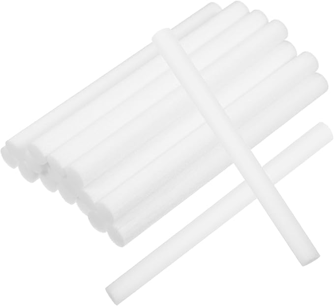 50pcs Filter Cotton Core for Humidifier Diffuser Stick Refills Essential Oil Diffusers Replacement Refill Sticks White - AquaVibe