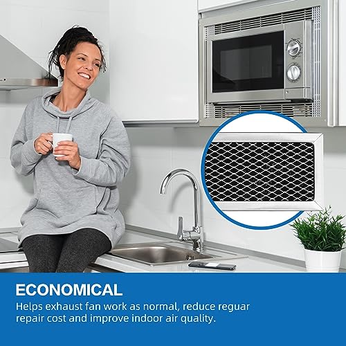 W10845250 W10892387 Microwave Charcoal Grease Filter Replaces for Whirlpool