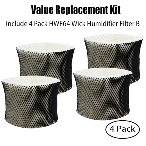 4 Pack Wick Filter B Replcement for Holmes HWF64 (4 Count)