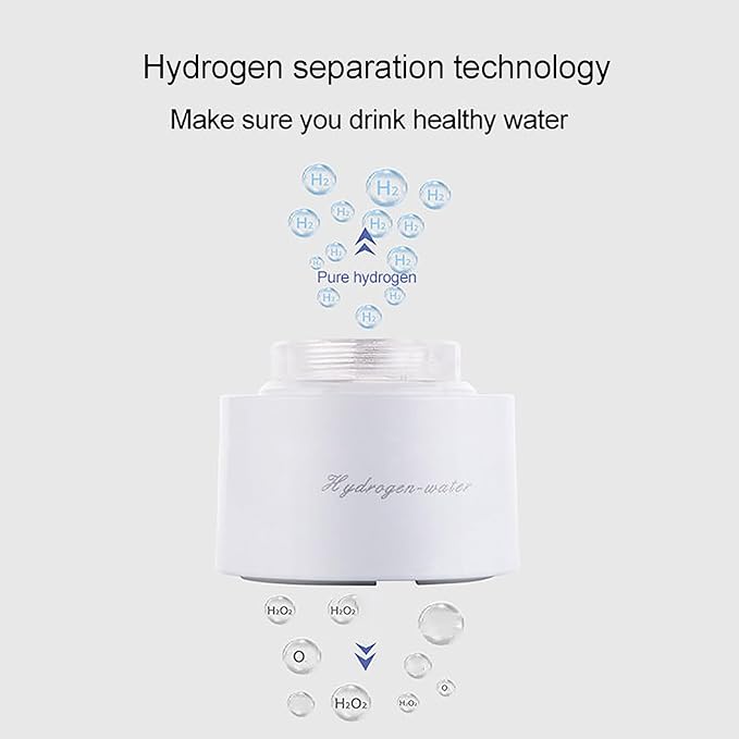 2 in 1 Hydrogen Water Bottle, Portable SPE Technology Water Ionizer Machine, 3 Min Quick Electrolysis, 220 ml, Suitable for Home, Office, Travel