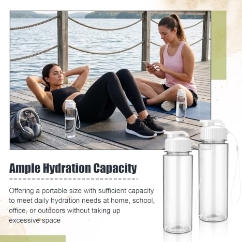 100 Pieces Reusable Plastic Water Bottles Bulk (100 Count)