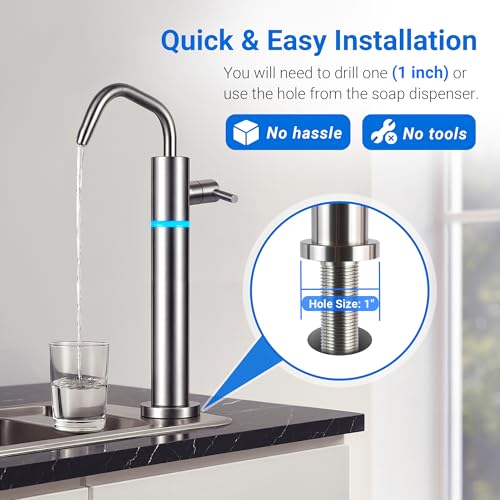 LED UV Drinking Water Faucet for RO & Under Sink Water Filter System