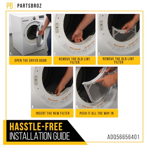 ADQ56656401 Dryer Lint Filter Screen for LG Kenmore PS3531962 AP4457244