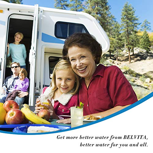 2 Pack RV Water Filter with 2 Flexible Hose Protector (2 Count)
