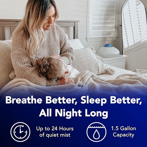Warm Steam Vaporizer & Humidifier for Small and Medium Rooms