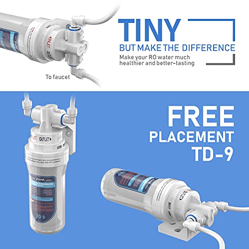 TD 9 Alkaline Remineralization Under Sink Inline Water Filter