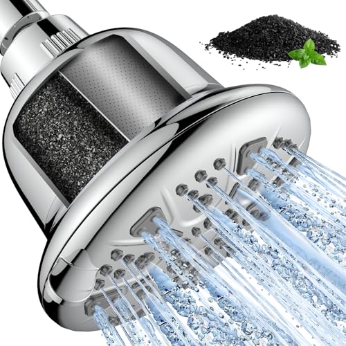 Filtered Shower Head with Upgraded Activated Carbon Filter