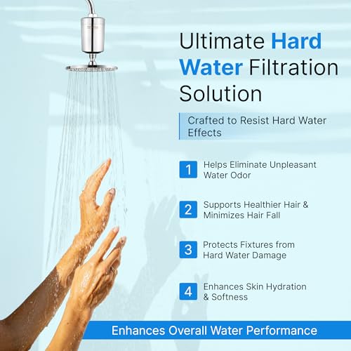 10 Stage Hard Water Shower Filter & Tap Filter for Bathroom