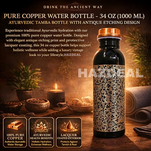 Copper Water Bottle 1 Liter