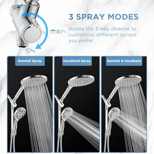 Dual Handheld Shower Head Combo