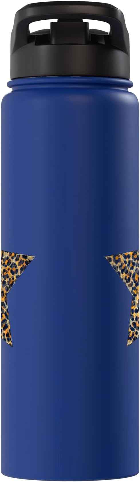 Star Shape - Cute Cheetah Leopard Print Graphic Stainless Steel Insulated Water Bottle